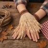 Elastic Headband for Costumes Scarecrow Costume Set, with Pointed Hat And Straw Retro Pieces Bracelets, Halloween Cosplay Farm Party Accessories