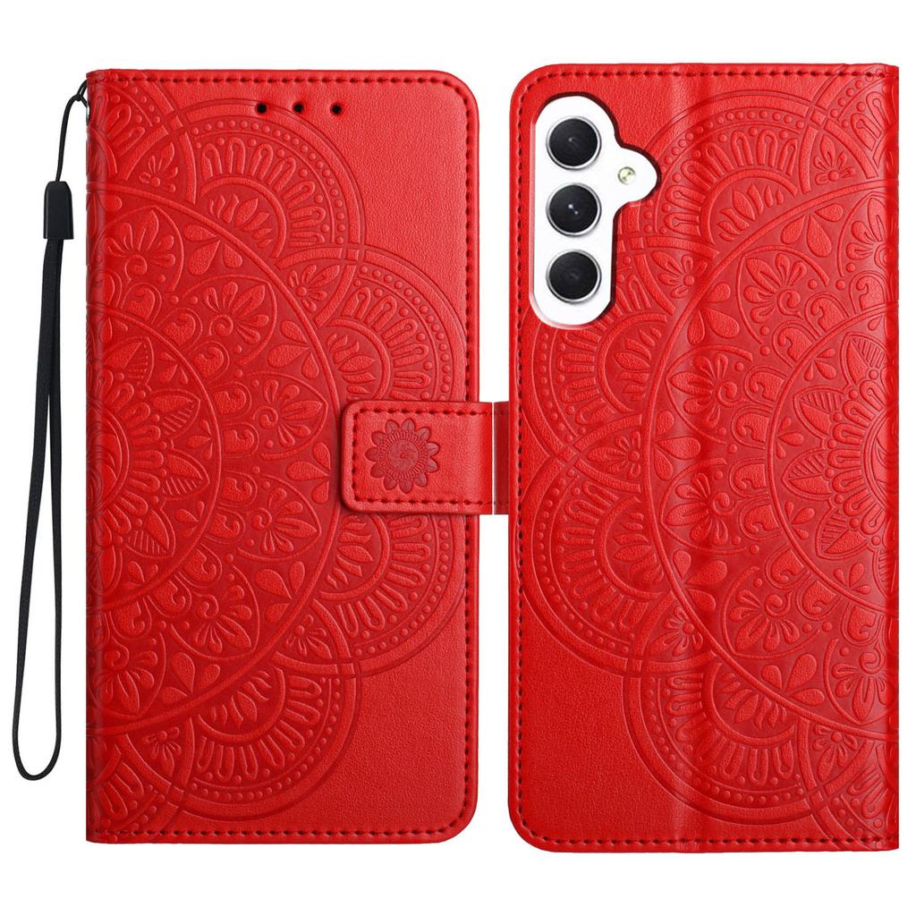 For Samsung Galaxy A16 5G/A16 4G Leather Case with Card Slots Mandala Pattern Phone Cover Stand