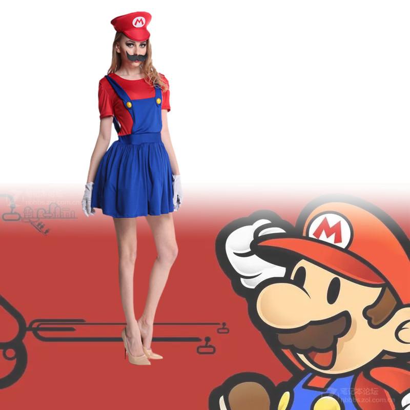 Mario And Luigi Cosplay Costume For Halloween Party Dress Up