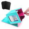 Venssu Deck Trading Card Case with Card Display Holds 100 Vertical Two and One Top Leather with Turquoise Case, Window, Cards, Double/Triple Sleeves,