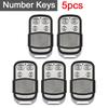 1-5PCS 433mhz Remote Control 4 Button Smart Copy Duplicator Electric Garage Door Gate Remote Cloning Universal Garage Door Gate