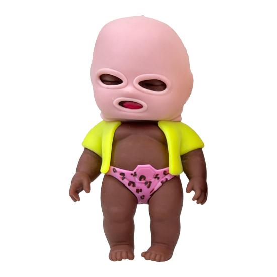 Babies Stress Relief Toy with Face Guard Coat Underwear Slow Rising Anxiety Relieving Baby Squeeze Toy Soft Relaxation Stress Ball Fidget Toy