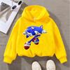 Boys Girls Sonic The Hedgehog Kids Sweatshirt Print Long Sleeve Casual Pullover Children's Cartoon Top