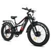 Tifgalop ES7PRO Nové elektrokolo pro dospělé 1500W Dvoumotorové EBike 52V 21AH Baterie Hydraulická brzda 60km/h 26'' MTB kolo s tukovým plynem