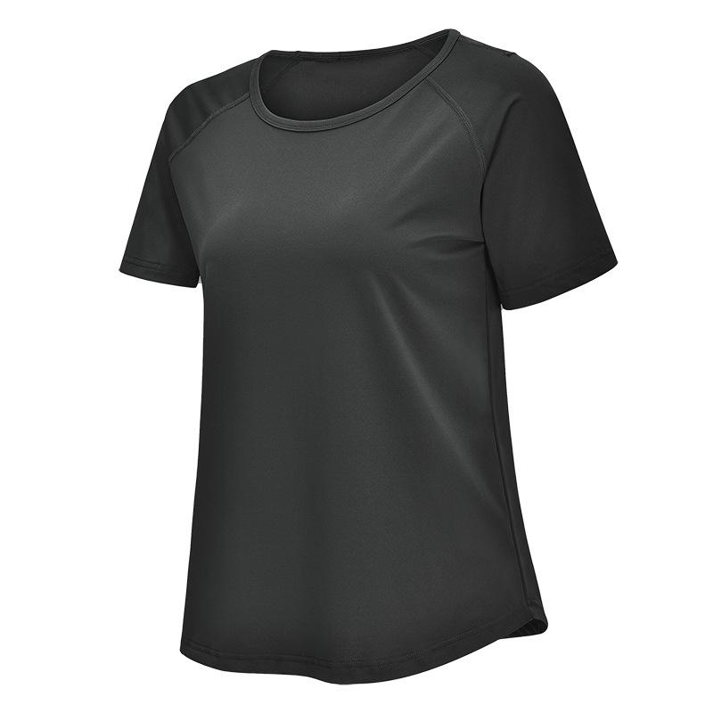 

Plus Size Women s Mesh Short Sleeve Sport Top - Breathable Yoga, Gym, Running Cover-up 4XL чёрный