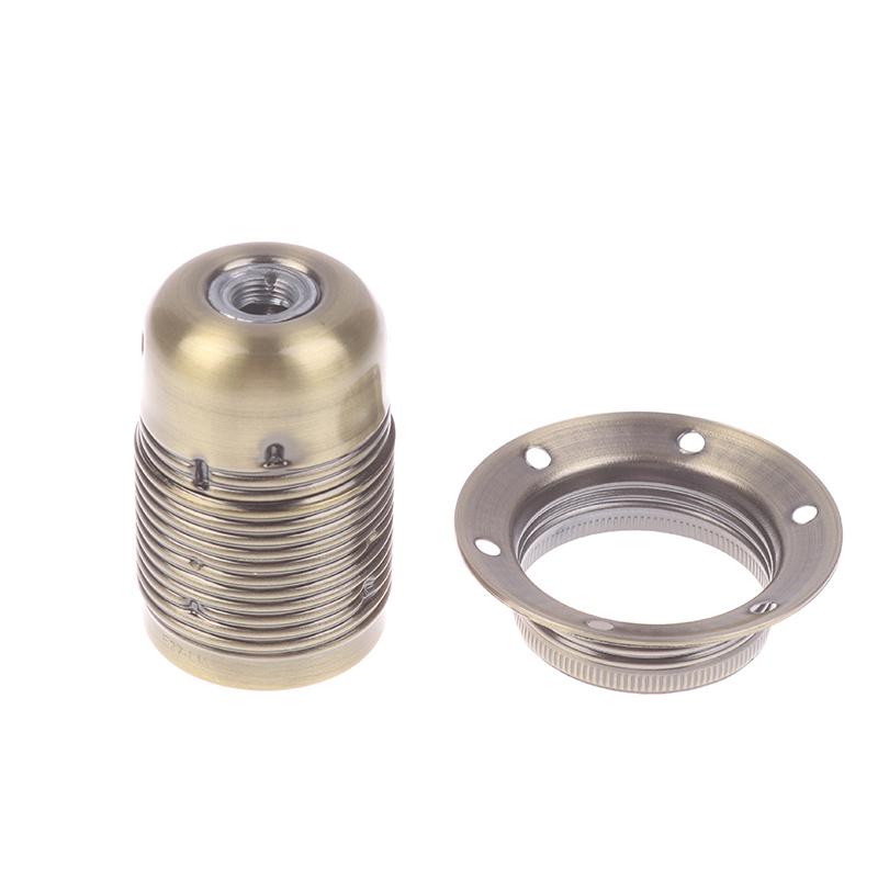 Metal Lamp Holder E27 Polished Vintage Lamp Socket DIY Light Lamp Base Retro Screw Adapter Lampholder For Lighting Fixture