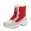2025 Foreign Trade Snow Boots Slope Heel Women's Boots Martin Boots Lace-up Cotton Shoes Large Size Outdoor Travel Light and Non-slip