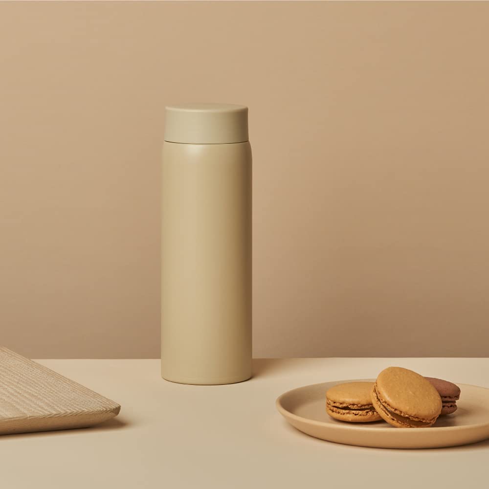 Doshisha Fluffy Air Mug Bottle, 480ml, Beige, Latte