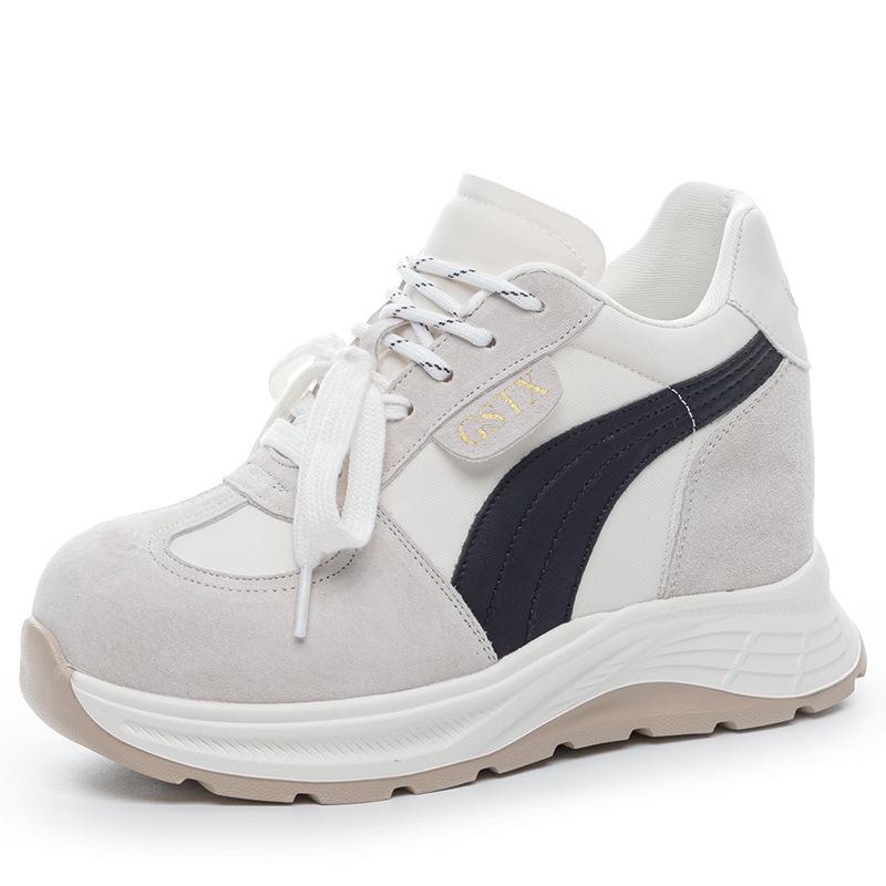 

12 new breathable Forrest Gump shoes platform mesh small sports and leisure shoes A 34 бежевый