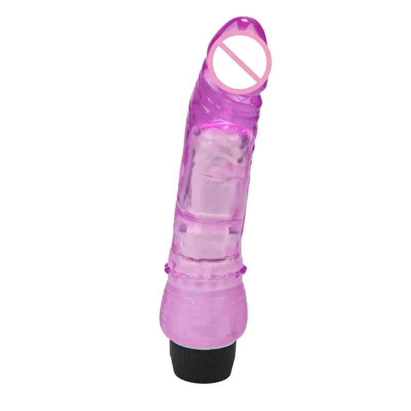 Vibratoare Dildo Realiste din Silicon Cristal Multi Viteze Penis Mare Femei Intim Masturbare Vibrator Jucării Sexuale Erotice Pentru Adulți