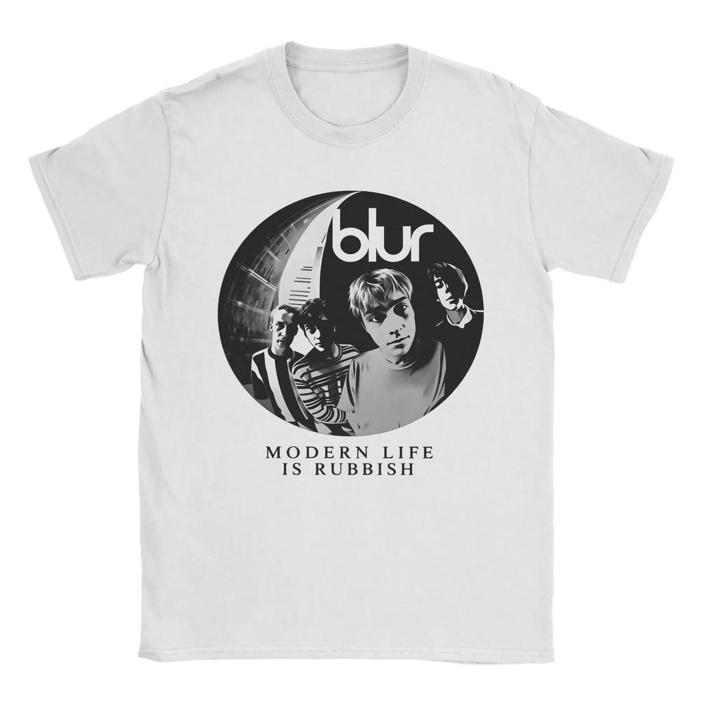 2026 Summer Best-selling Rock Band Blur Retro Casual Short-Sleeved T-Shirt for Men women Loose and Breathable Long-Sleeved Shirt