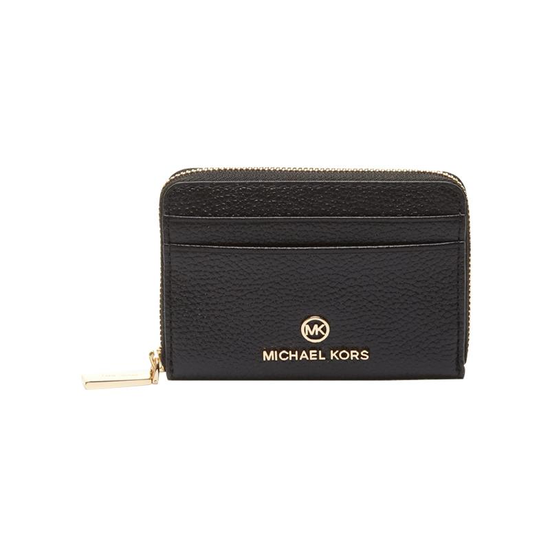 MICHAEL KORS Jet Set Fashion Letter Grain Leather Wallet Women s Black чёрный