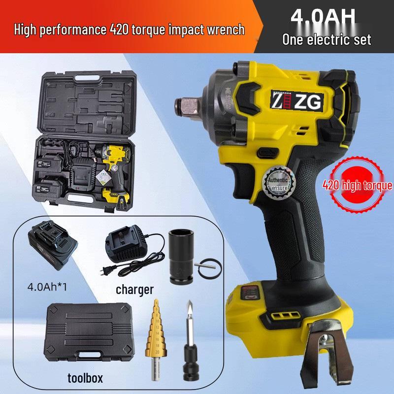 High-Power Brushless Electric Impact Wrench with Lithium Battery