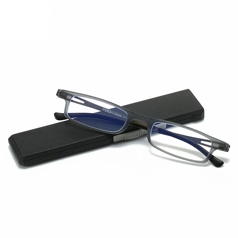 Anti Blue Light Reading Glasses, Neutral, Portable, Ultra Light Reading Glasses, Ultra-thin Reading Glasses for Men and Women 3.0 серый