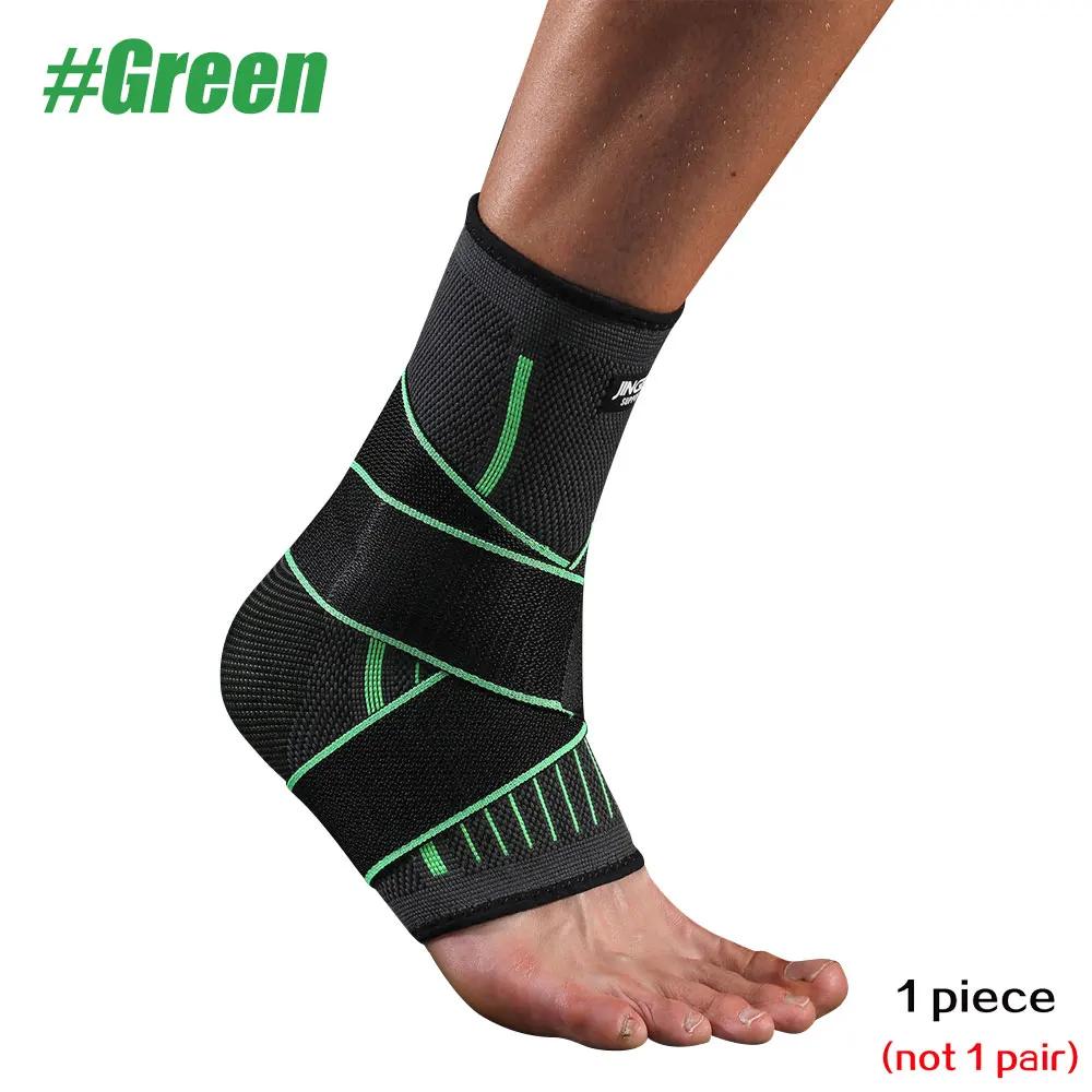 

1 Pcs Ankle Support Brace, Ankle Compression Sleeves With Adjustable Wraps, Elastic Foot Braces Stabilizer For Plantar Fasciitis M