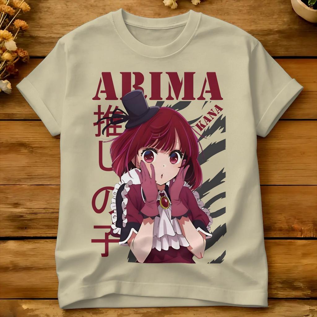Arima Kana Tshirt Beach Oshinokos Cotton Tshirts For Unisex Custom Logo Tee Shirt Shortsleeve Vintage Tops