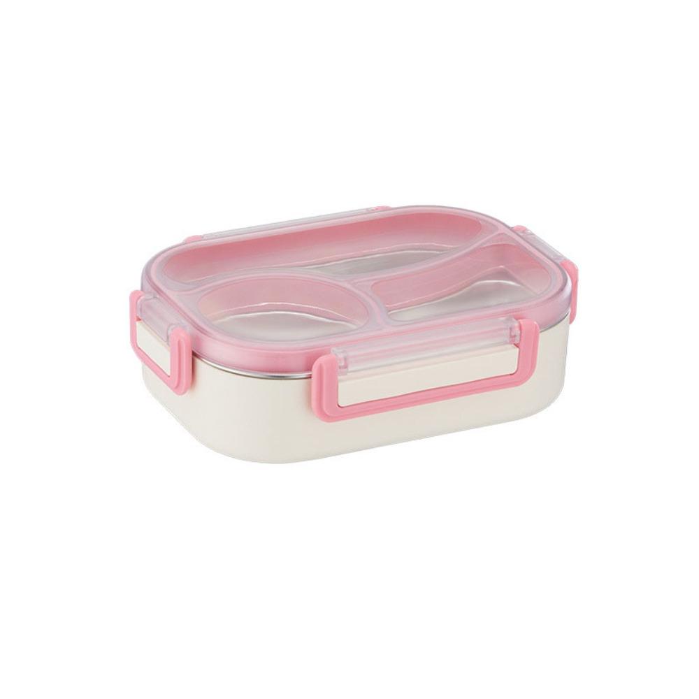Divided Insulated Lunch Box 900/1400ML Compartment Lunch Box Stainless Steel Lunch Box  Worker