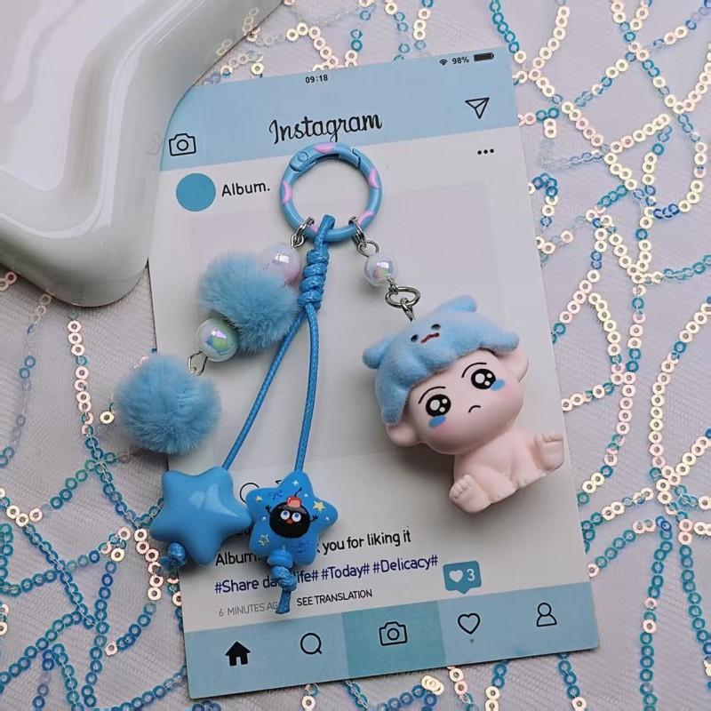 Crayon Shin-chan Toy Keychain Gifts Cartoon Shin-chan Hanging Pendant Keyring Backpack Pendant Charms Keychain for Children Gift