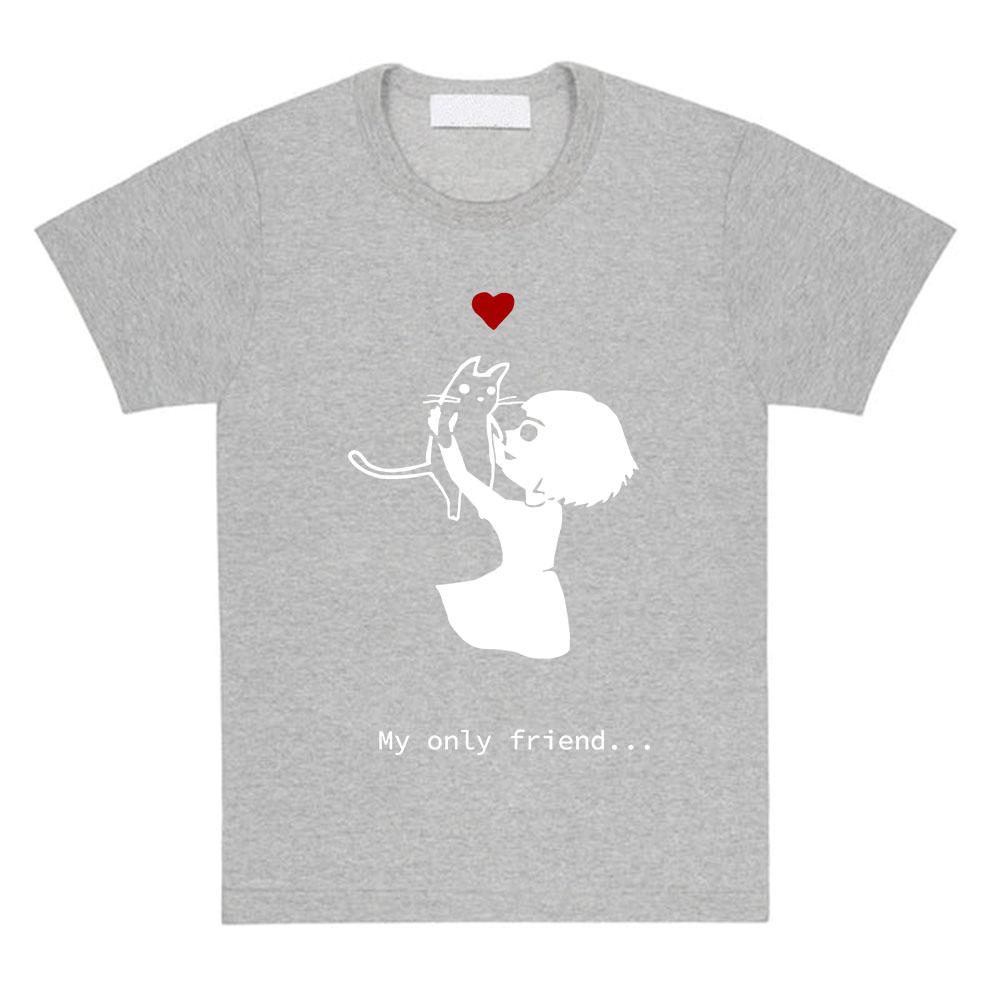 

Game Fran Bow Girl and Cat Print Tshirt Unisex Streetwear Loose Fashion Women Unisex Tshirts Casual Female Graphic Print Clothing 4XL