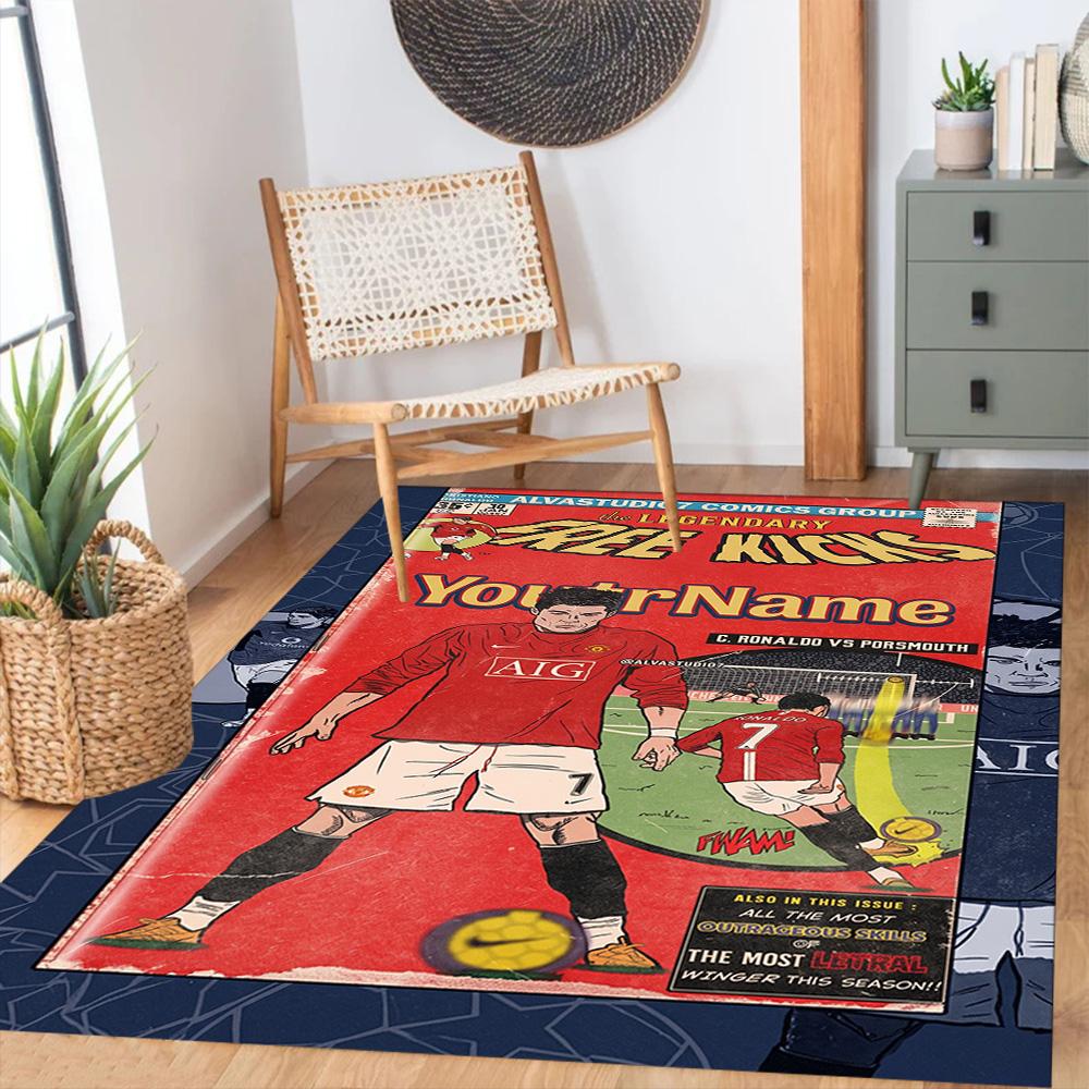 Manchester Customizable Name Floor Mat Suitable for Decorate room Dormitory Bedrooms Living Rooms Antislip Carpet Office home decor