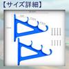 SCGEHA Rod Holder, Wall-Mounted Rod Stand, 3 and 6 Rods, Fishing Rod Rack (1 Set)