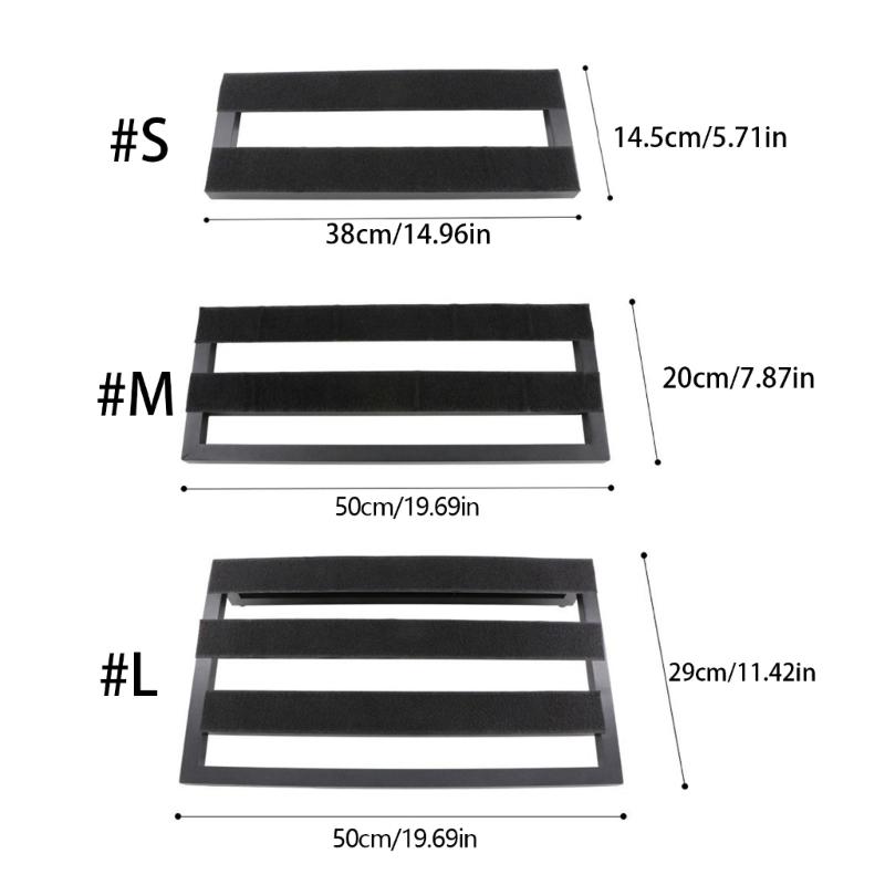 Nonslip Effect Track Board Metal Guitar Effect Pedal Board Stable Practical Effects Bracket for Musical Instrument