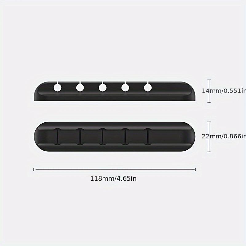 10/5/1pc Multi-Slot Cable Organizer Clip - Plastic Cord Management System for Desk, Home, Office, and Car, Wire Holder Accessory