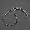 Collana girocollo unica da 18 pollici da uomo minimalista 4 mm pietra naturale collare regalo per fidanzato Hiphop Rock corta accessori per il collo