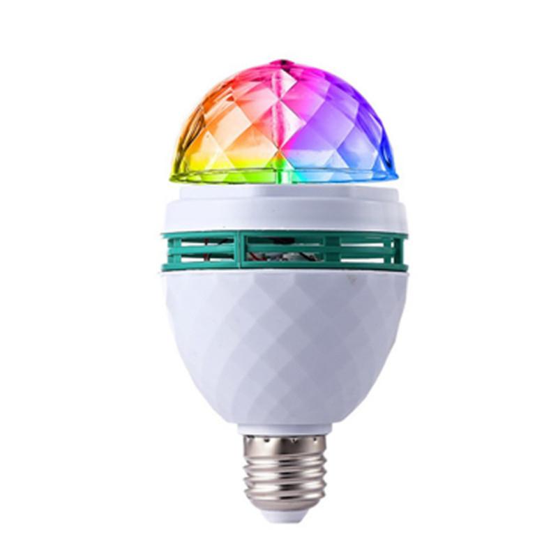 Heiß! Onedayshop® RGB Kristallkugel-Effektleuchte E27 LED-Drehfunktion für Bühnenbeleuchtung für Disco-DJ-Partys