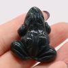 1Pc, Money Frog Figurine, Natural Crystal Stone Ornamental Decorations Jewelry for Good Luck & to Manifest Wealth 30×38mm
