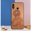 Guadalupe San Judas Wood Case For Huawei Nova Y70 Y60 Y90 Y61 Y91 Y72 Y73 12s 12i 11i 8i 9 10 SE P30 P40 Lite P60 Pro