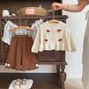 Korean Style Baby Girl Cardigan Set – Trendy Autumn/Spring Outfit for One-Year-Olds