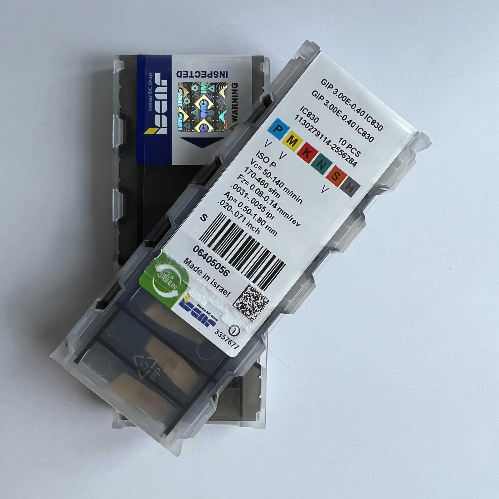 

ISCAR / GIP3.00E-0.40 IC830 /Industrial indexable carbide inserts 10 Pcs