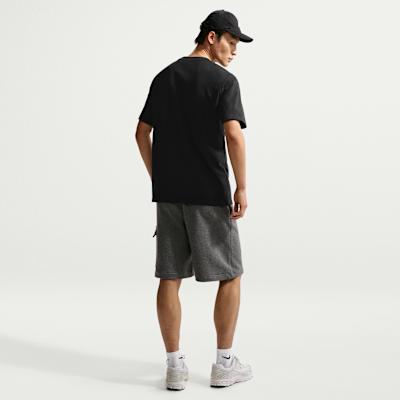 Nike Sportswear T Shirts Men's Black Crew Neck Moderate
