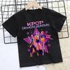 HUNTR/X K-pop Demon Hunters Kids T-Shirt, Unisex Virtual Idol Group Graphic Tee, 100% Cotton Casual Short Sleeve Top for Children