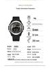 SANDA Unisex Sports Watch: Perpetual Calendar, Alarm, Dual Time Zones, Pedometer.