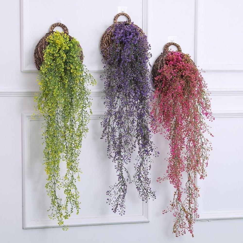 Vindistensdesign Konstgjorda Hängväxter UV-beständig Gyllene Klockpil Konstgjorda Blommor Rumsinredning