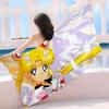 Anime R-Role S-Sailor M-Moon Große Mikrofaser Strandtücher Schnelltrocknendes Handtuch Sandstrandtücher Poolhandtuch für Reisen Schwimmbad Yoga
