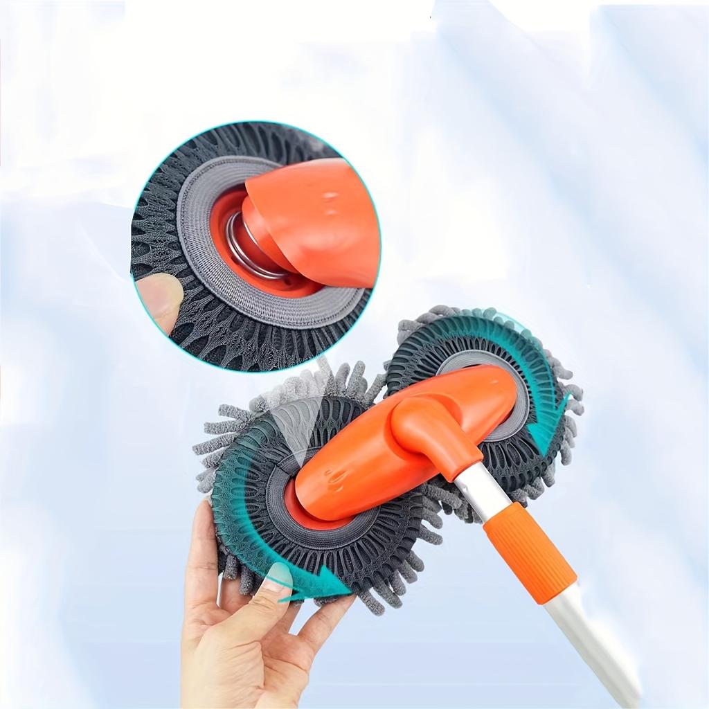 Super Soft Micro Fiber Retractable Car Cleaning Brush Head 360° Flexible, Scratch-Free for Vehicles, RVs, Trucks & Glass
