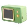 Retro Speaker TV Shaped Multifunctional Fashionable Time Speaker for Home Outdoor Use