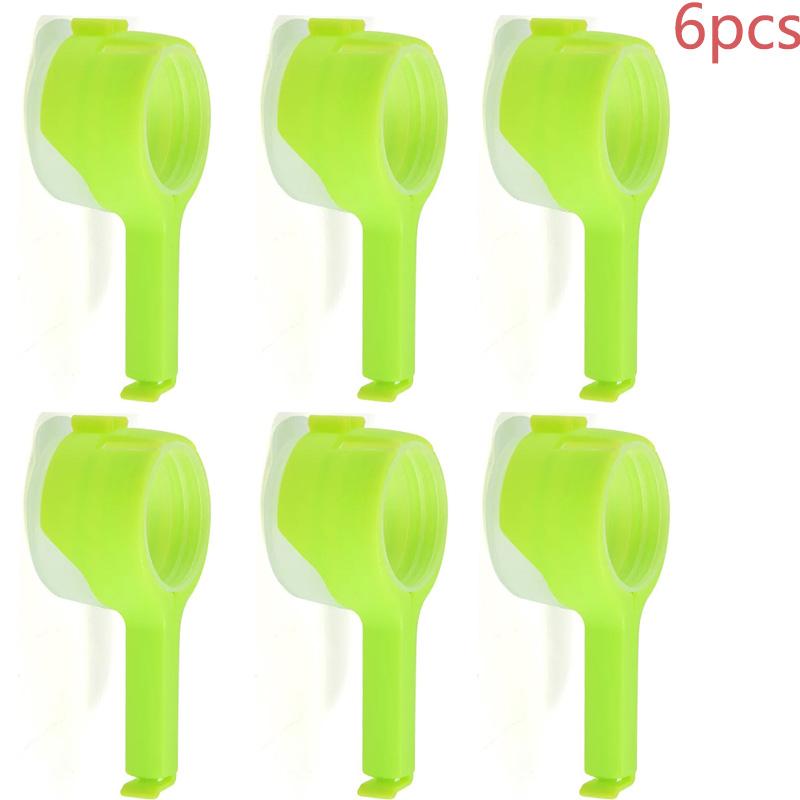 Food Preserving Bag Closure Clip Oat Dispense Spout Snack Bag Clip Moisture Seal Clip Fresh Keeping Sealer Clamp Kitchen Gadget
