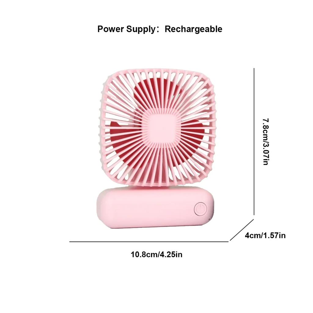 Desktop Mini Fan, Ultra Long Standby Time USB Three Speed Cool Breeze, Silent Portable Handheld, Minimalist Outdoor Summer Gift