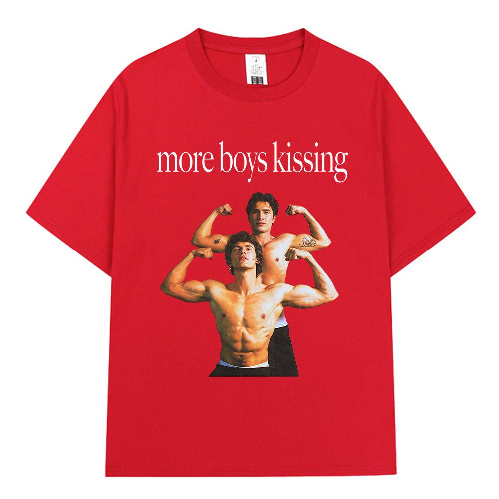 

More Boy Kissing Heated Rivalry Shane Hollander Ilya Rozanov T Shirt Unisex Women Fashion Tshirts Cotton Oversized Casual Tshirt S
