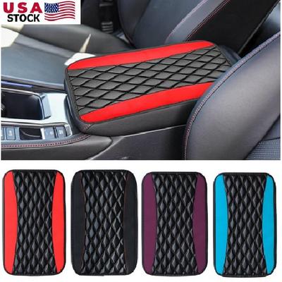 Universal Car Leather Armrest Pad Cover Protector Center Console Box Cushion Mat