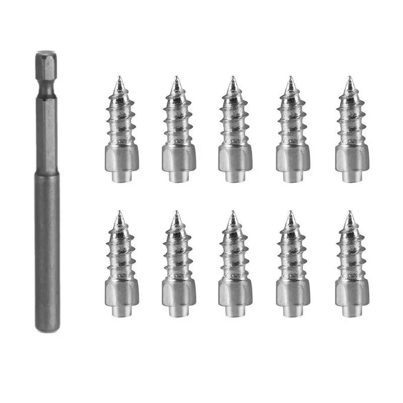 Winter Anti-Slip Screws Nails with Tools Universal Auto Motorcycle Bike Shoe Anti Skid Snow Spikes Studs Screws Accessories