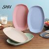 Food Plate Serving Solid Color Dirt Resistant Dishes PP Fruit Sushi Platter Party Favors Steak Tray