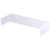 Bonarca Monitor Stand Acrylic is 52cm Clear Transparent Tabletop 50cm Width Depth 19cm Desk Stand Computer Stand PC Stand Keyboard Storage Desk