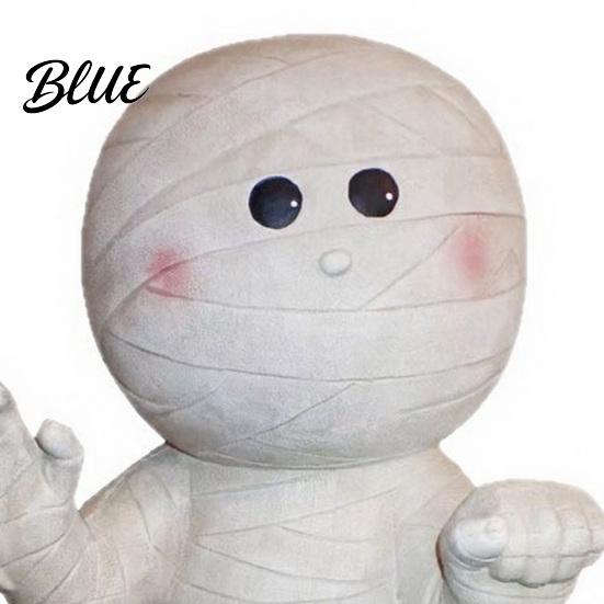 Spooky Resin Table Decor Halloween Mummy Statue Glowing Figurine for Indoor Outdoor Decor Figurines LED Creepy Party Ornament Haunted House,