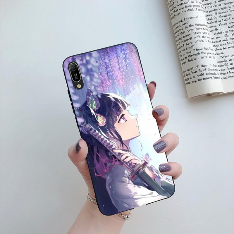 Tsuyuri Kanawo Demon Slaye Phone Case For Huawei Mate 40 30 20 10 Pro Lite Nova 9 8 5T Y7p Y7 Soft Black Phone Cover