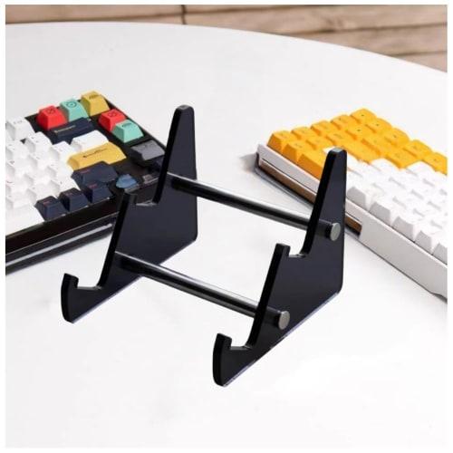 Two-Tier Keyboard Storage, Acrylic Tilt Stand, Keyboard Holder for Office Use | Keyboard Tilt Stand, Acrylic, Tablet and Photo Frame Storage, Keyboard